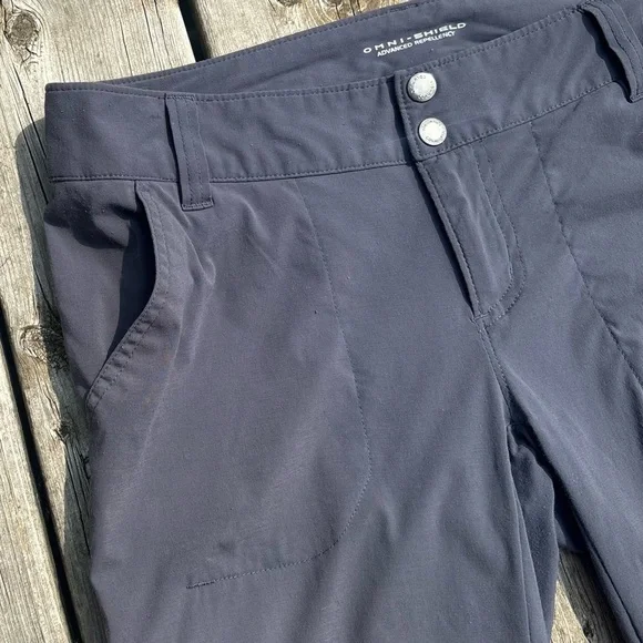 Columbia Omni-Shield Women's Saturday Trail Hiking Knee Pants Gray Size 6 - Picture 4 of 10